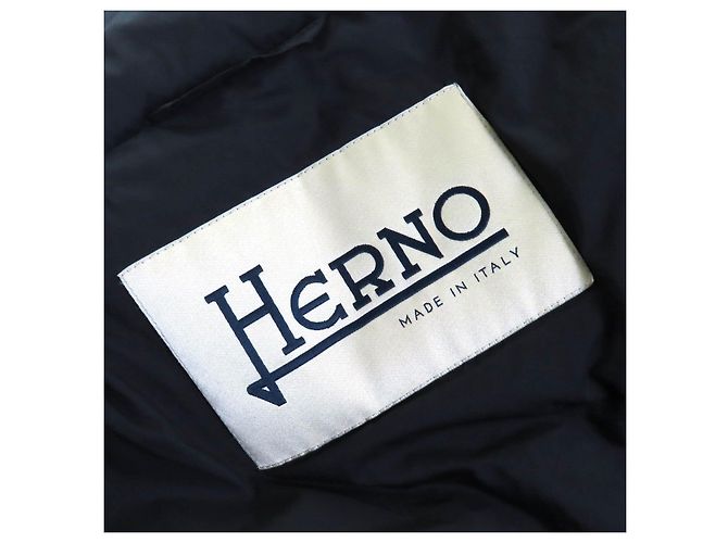 Autre Marque Abrigo de Plumas Herno Abrigo de Lana Negro - vista 8