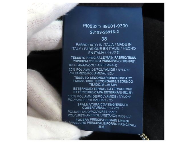 Autre Marque Abrigo de Plumas Herno Abrigo de Lana Negro - vista 9