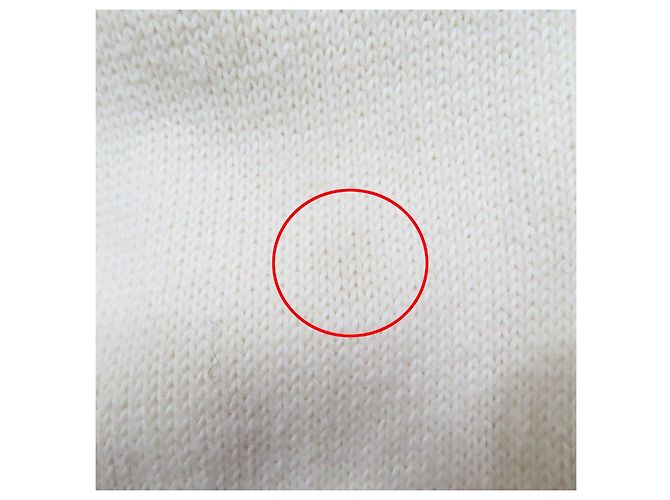 Blusa de manga longa em algodão tricotado Louis Vuitton Cru - vista 11