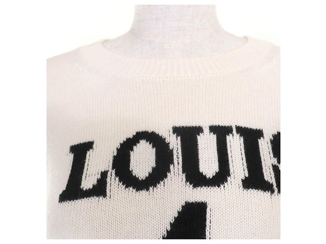 Blusa de manga longa em algodão tricotado Louis Vuitton Cru - vista 4