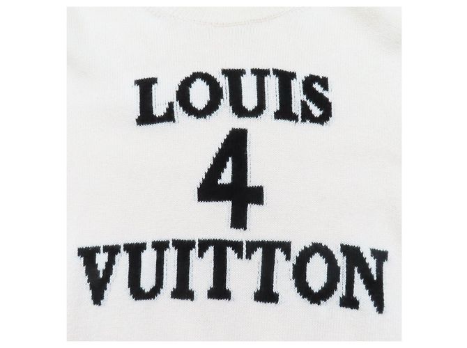 Blusa de manga longa em algodão tricotado Louis Vuitton Cru - vista 5