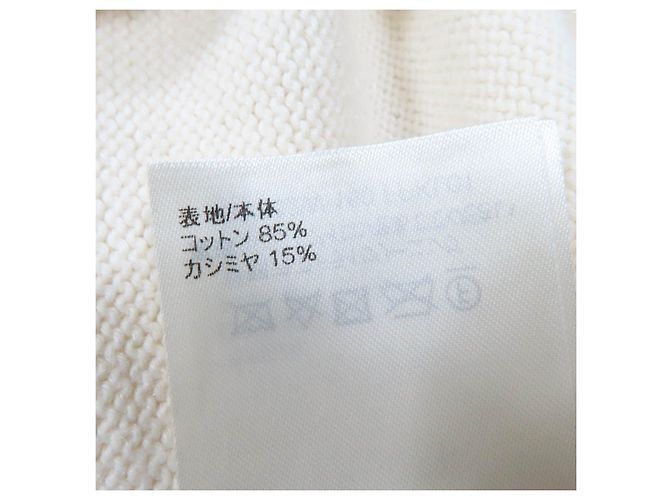 Blusa de manga longa em algodão tricotado Louis Vuitton Cru - vista 8