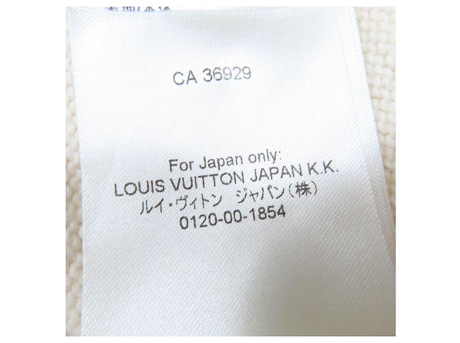 Blusa de manga longa em algodão tricotado Louis Vuitton Cru - vista 9