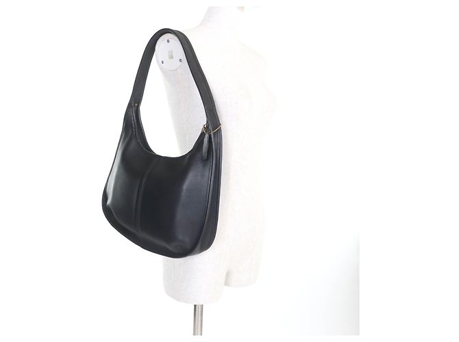 Borsa a Spalla in Pelle Ergo Glove di COACH Nero - vista 5