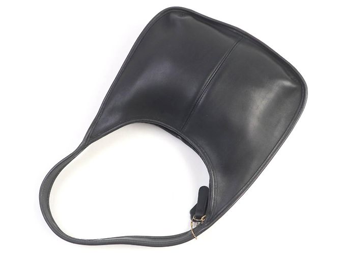 Borsa a Spalla in Pelle Ergo Glove di COACH Nero - vista 8
