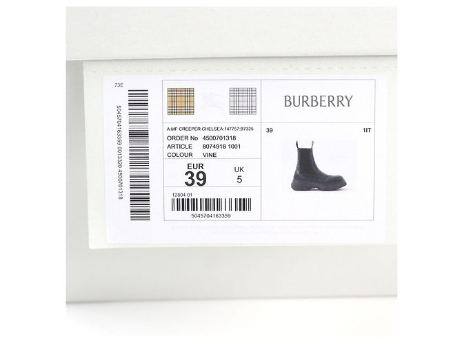 Stivali Chelsea Creeper Burberry Verde - vista 13