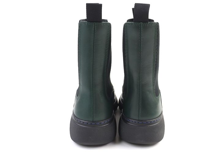 Stivali Chelsea Creeper Burberry Verde - vista 7