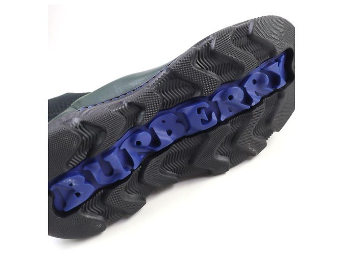 Stivali Chelsea Creeper Burberry Verde - vista 9