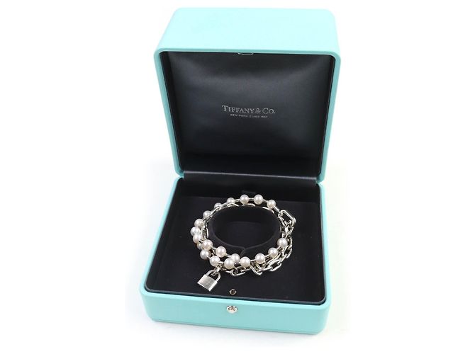 Tiffany & Co Bracciale in perle Rock AG925 Tiffany&Co. Taglia 17 Argento - vista 2