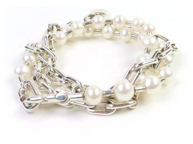 Tiffany & Co Bracciale in perle Rock AG925 Tiffany&Co. Taglia 17 Argento - vista 4