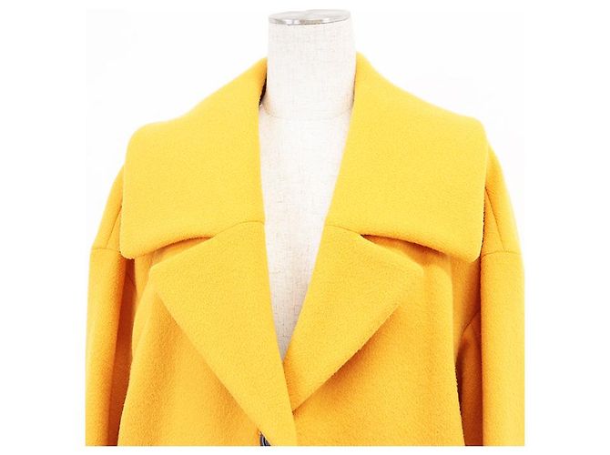 Autre Marque Abrigo Chester de Lana Melton ENFOLD Amarillo - vista 2
