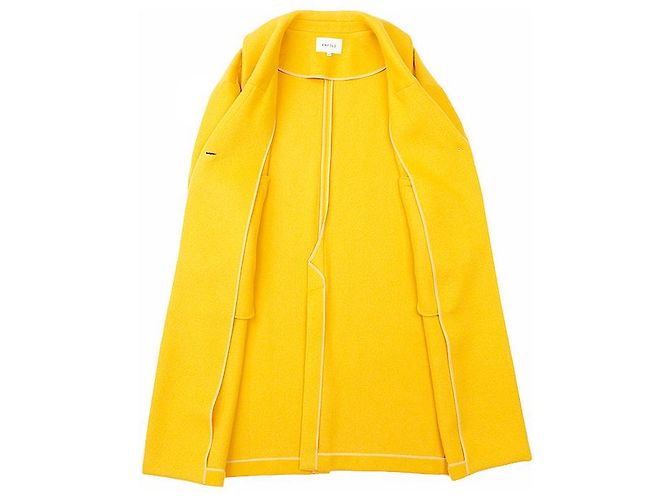 Autre Marque Abrigo Chester de Lana Melton ENFOLD Amarillo - vista 8