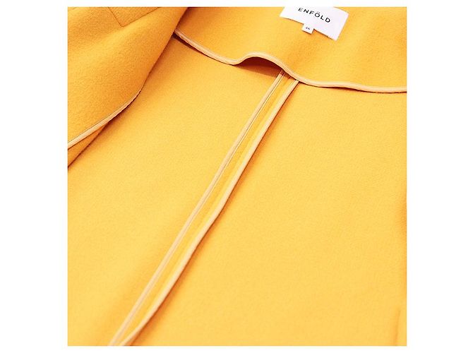 Autre Marque Abrigo Chester de Lana Melton ENFOLD Amarillo - vista 9