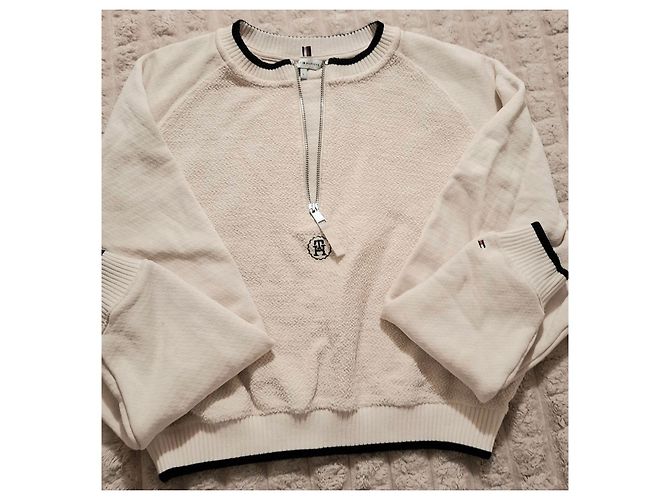 Sudadera beige Tommy Hilfiger con cremallera - vista 13