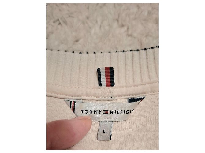 Sudadera beige Tommy Hilfiger con cremallera - vista 3