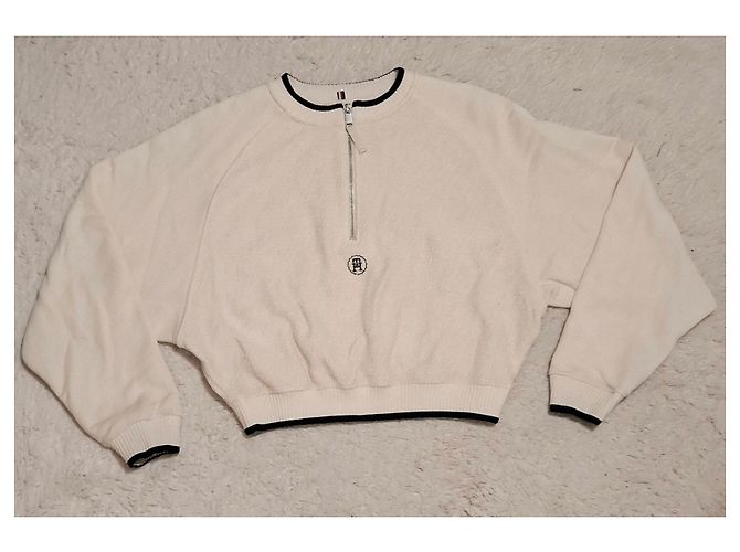 Sudadera beige Tommy Hilfiger con cremallera - vista 4