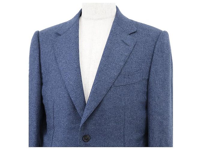 Alfred Dunhill Chaqueta de mezcla de cachemira Dunhill BELGRAVIA Azul - vista 2