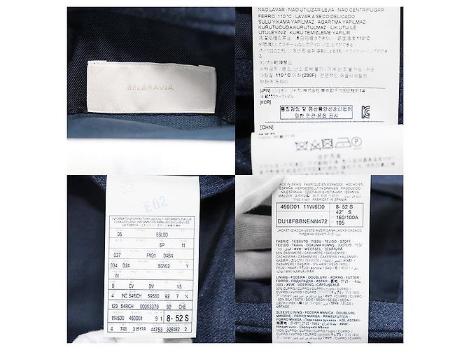 Alfred Dunhill Chaqueta de mezcla de cachemira Dunhill BELGRAVIA Azul - vista 9