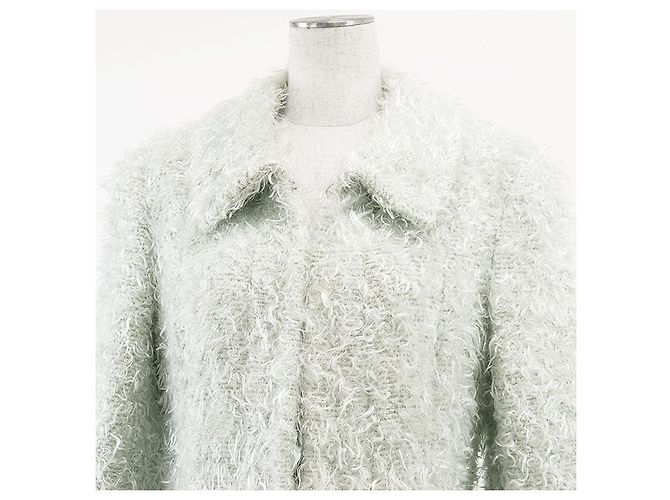 Timeless Abrigo de Lana de Nylon de Chanel Castaño - vista 2