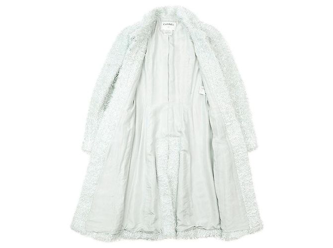 Timeless Abrigo de Lana de Nylon de Chanel Castaño - vista 7