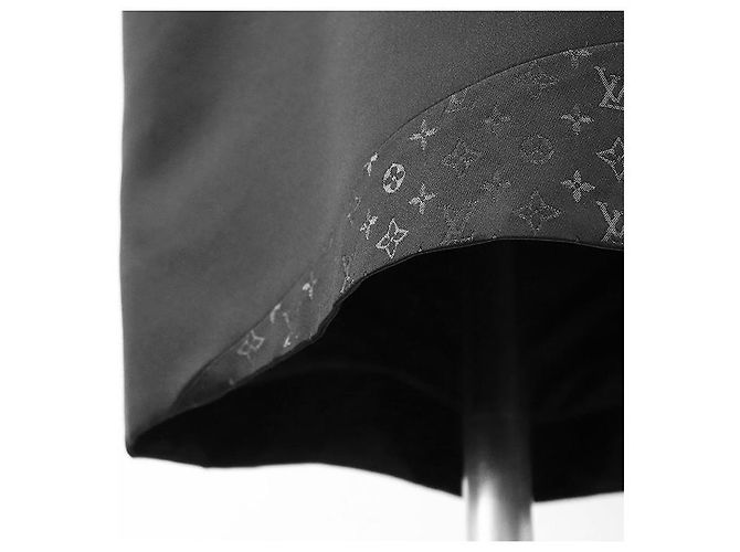 Vestido de seda Monogram Louis Vuitton Negro - vista 16