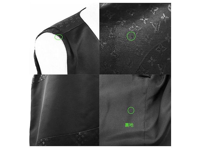 Vestido de seda Monogram Louis Vuitton Negro - vista 5