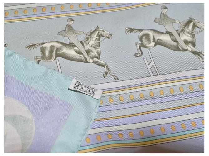 Hermès Lathan Sequenzen 90*90 Hellblau - Ansicht 3
