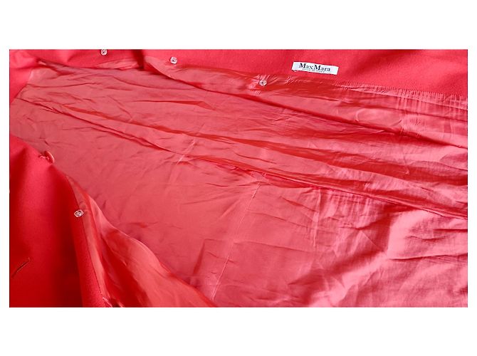 Abrigo Max Mara de lana rojo de doble botonadura Roja - vista 11