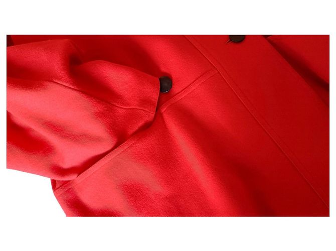 Abrigo Max Mara de lana rojo de doble botonadura Roja - vista 13