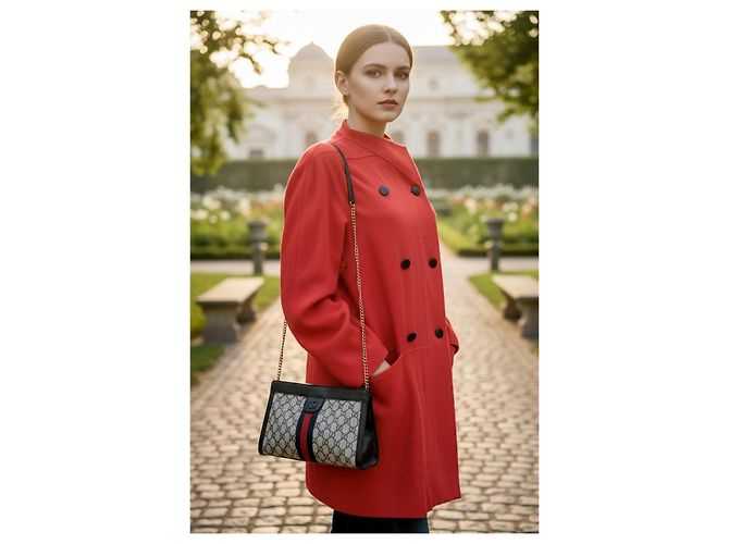 Abrigo Max Mara de lana rojo de doble botonadura Roja - vista 3