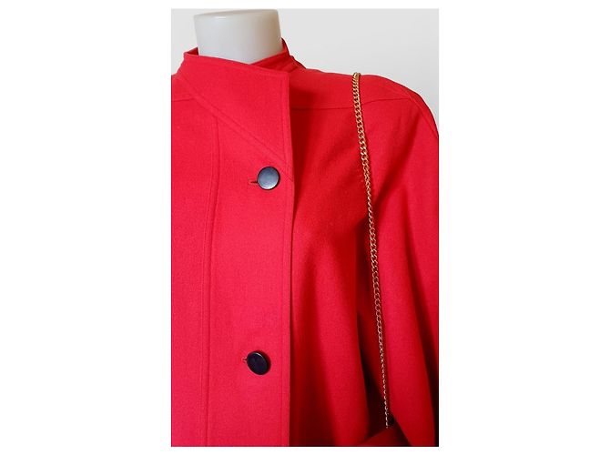 Abrigo Max Mara de lana rojo de doble botonadura Roja - vista 5