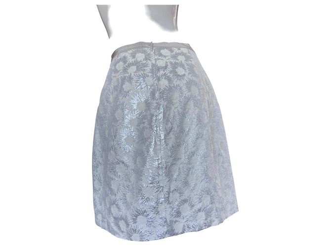 Gonna Weekend Max Mara argento in cotone - vista 2