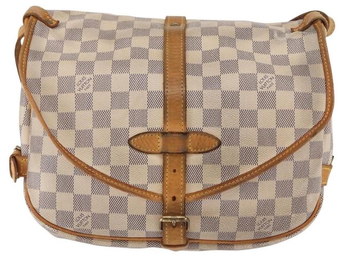 Louis Vuitton Saumur Damier Ebene 30 Beige - vista 2