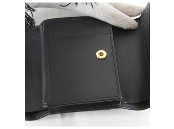 Gucci Sylvie Web Line Tri-fold Wallet Black - view 10