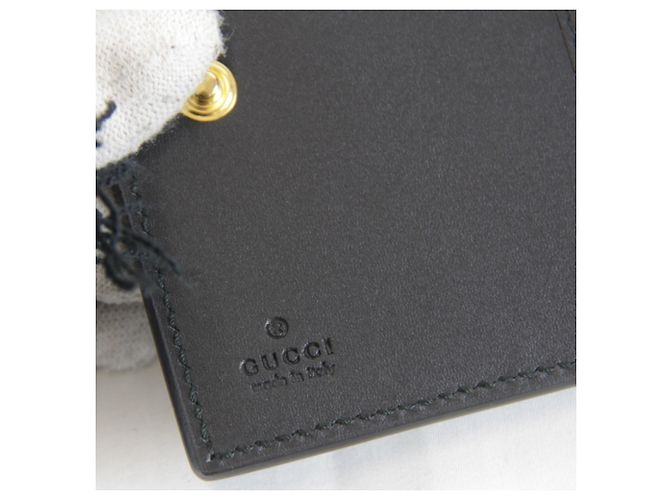 Gucci Sylvie Web Line Tri-fold Wallet Black - view 11