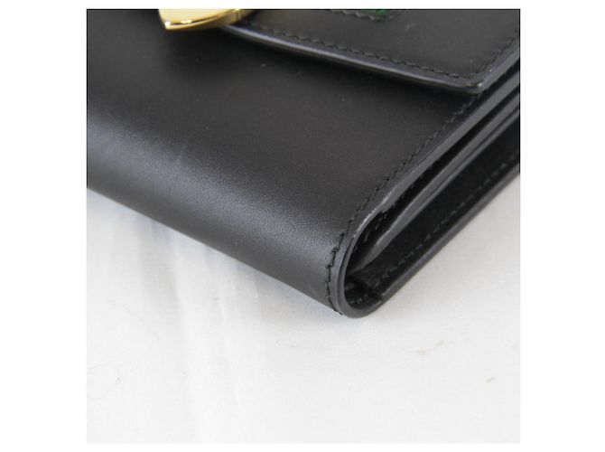 Gucci Sylvie Web Line Tri-fold Wallet Black - view 5