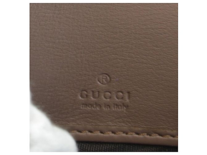 Cartera larga de cuero marrón GG Marmont de Gucci Castaño - vista 10