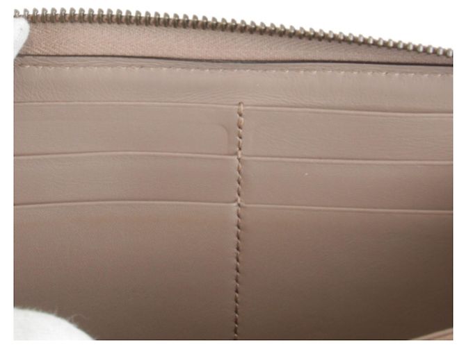 Cartera larga de cuero marrón GG Marmont de Gucci Castaño - vista 13