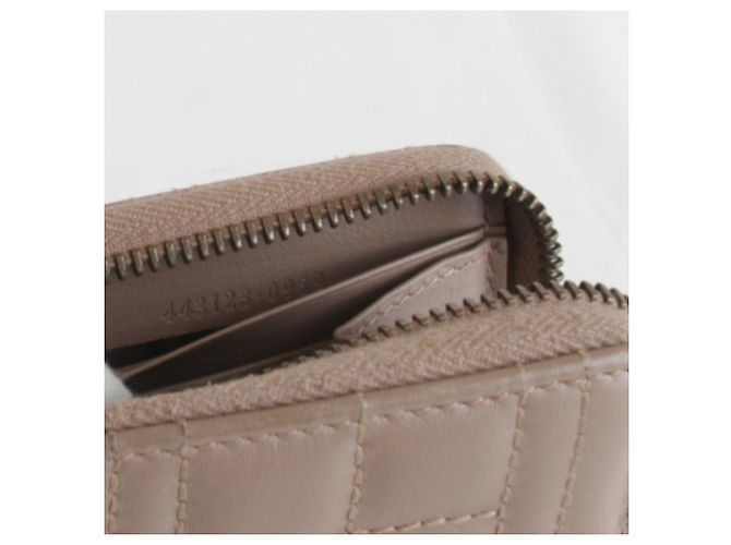 Cartera larga de cuero marrón GG Marmont de Gucci Castaño - vista 14