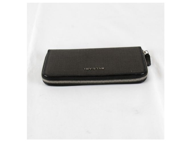 Bulgari Carteira longa com zíper redonda Bvlgari Weekend Preto - vista 6