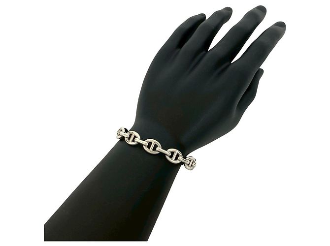 Pulseira Bangle Antiga Hermès Prata - vista 2
