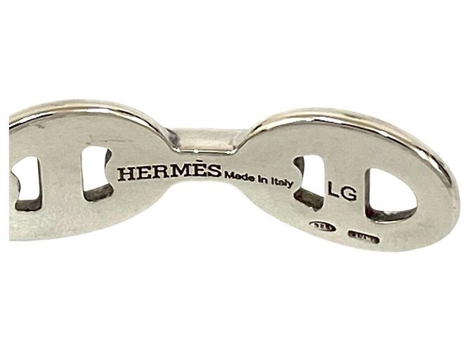 Pulseira Bangle Antiga Hermès Prata - vista 3