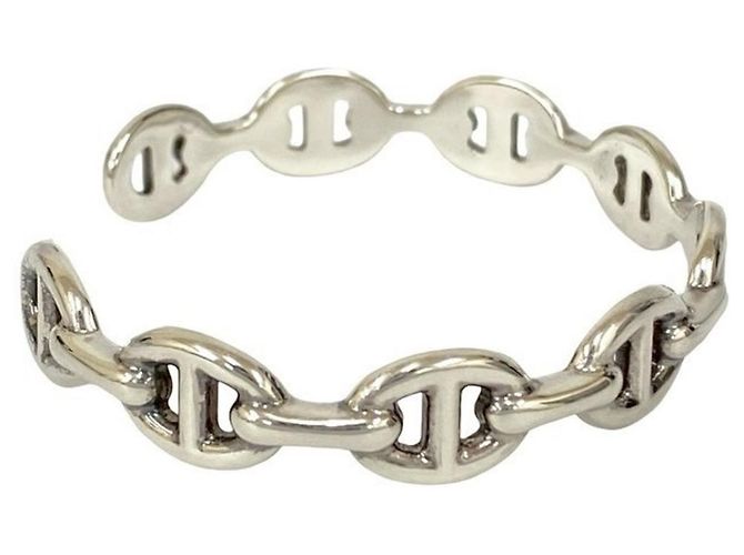 Pulseira Bangle Antiga Hermès Prata - vista 4