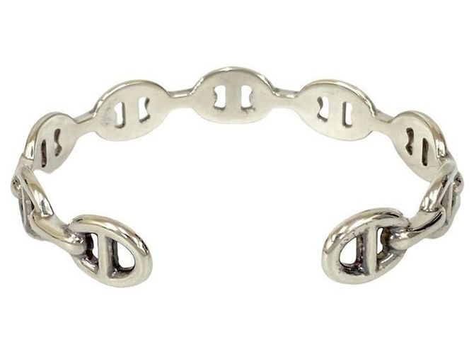 Pulseira Bangle Antiga Hermès Prata - vista 6