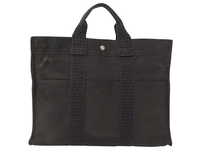 Hermès Fourre-tout Herline aus Canvas Braun - Ansicht 2