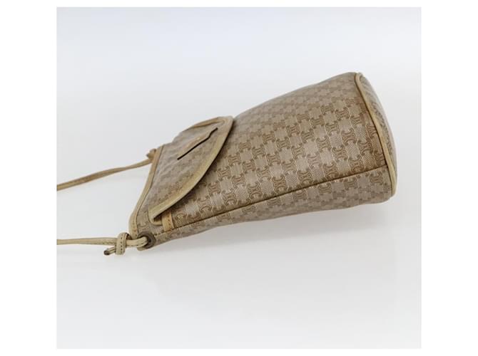 Céline Celine Vintage Macadam Canvas Medium Beige - vista 3