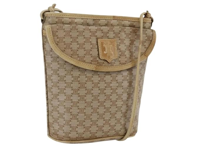Céline Celine Vintage Macadam Canvas Medium Beige - vista 7