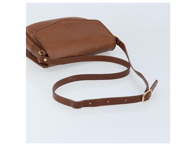 Burberry Flap Shoulder Leather Marrone - vista 6