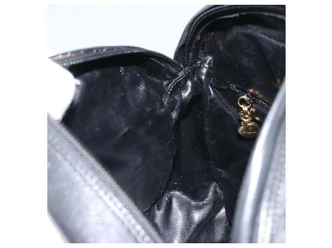 Borsa a Spalla Salvatore Ferragamo in Tela Nera e Oro Auth 166679 Nero D'oro - vista 19