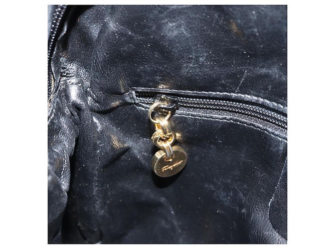 Borsa a Spalla Salvatore Ferragamo in Tela Nera e Oro Auth 166679 Nero D'oro - vista 20